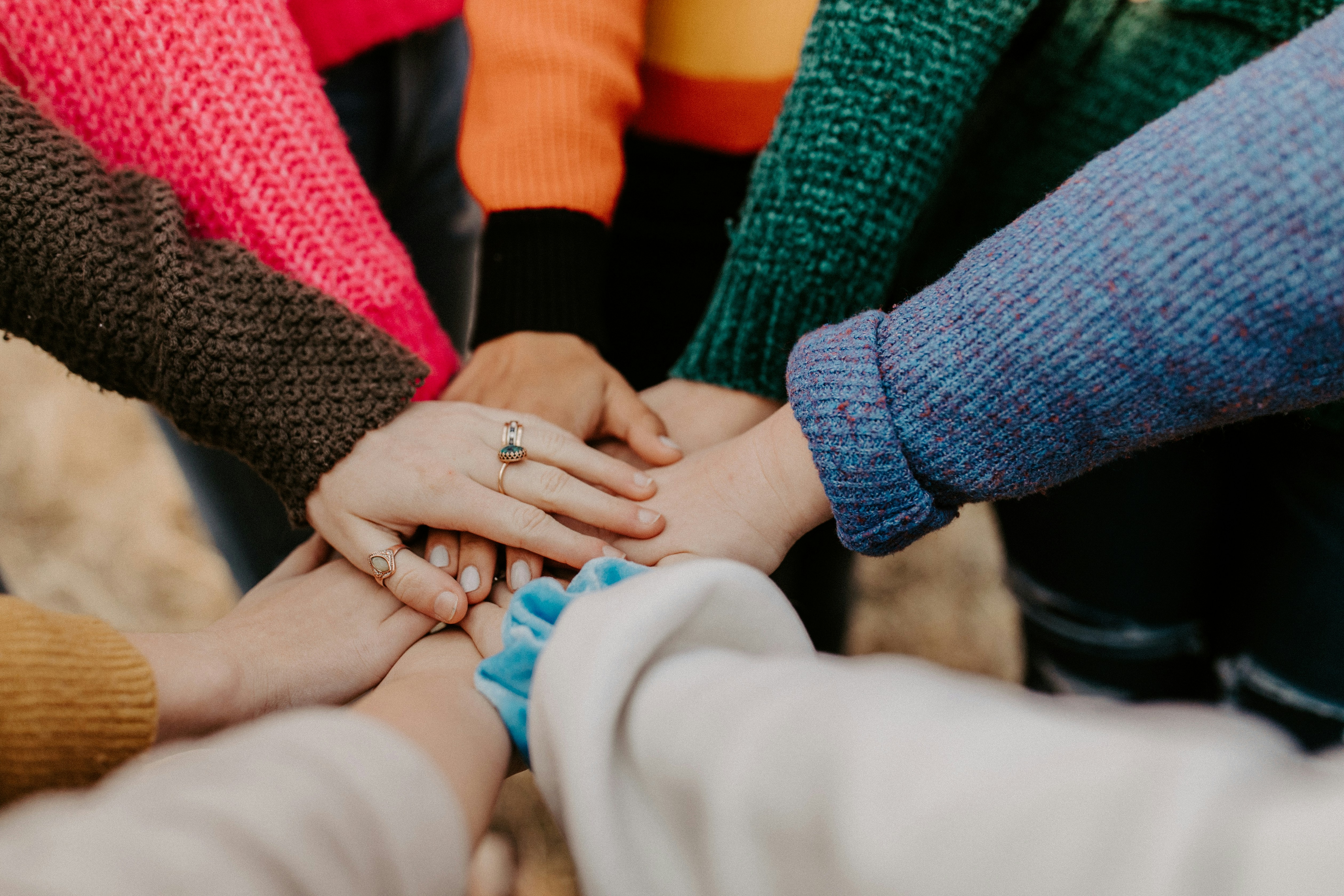 Hands together to represent nonprofit accounting